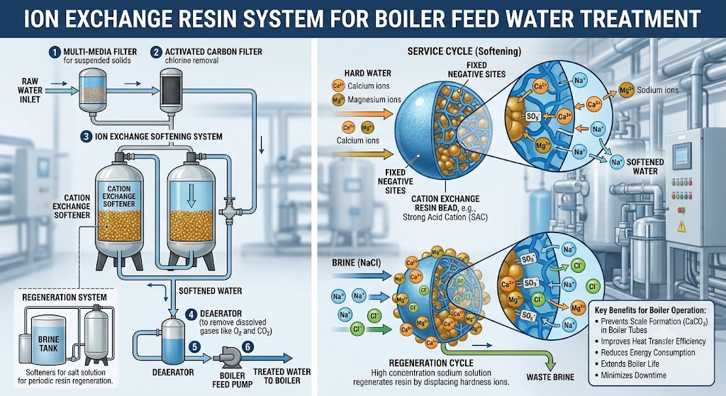 Ion Exchange Resin for Boiler Feed Water Treatment